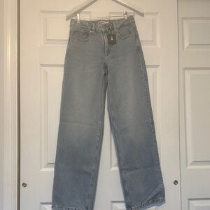 Garage Light Blue Straight Leg Jeans